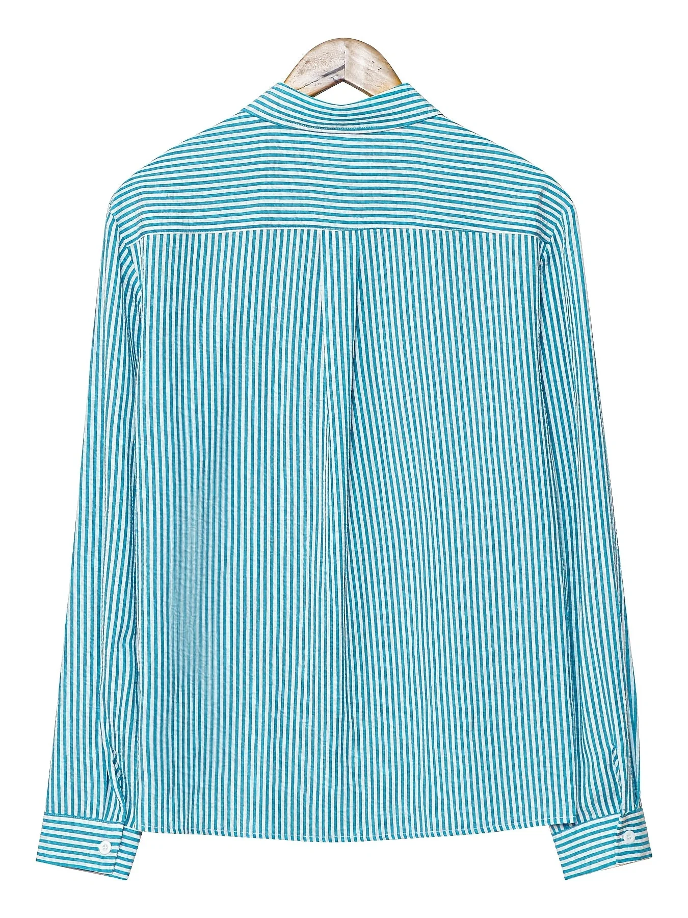 Herren Freizeit-Hemd mit Streifen – Stilvolles Regular Fit Business & Strandhemd - Image 7