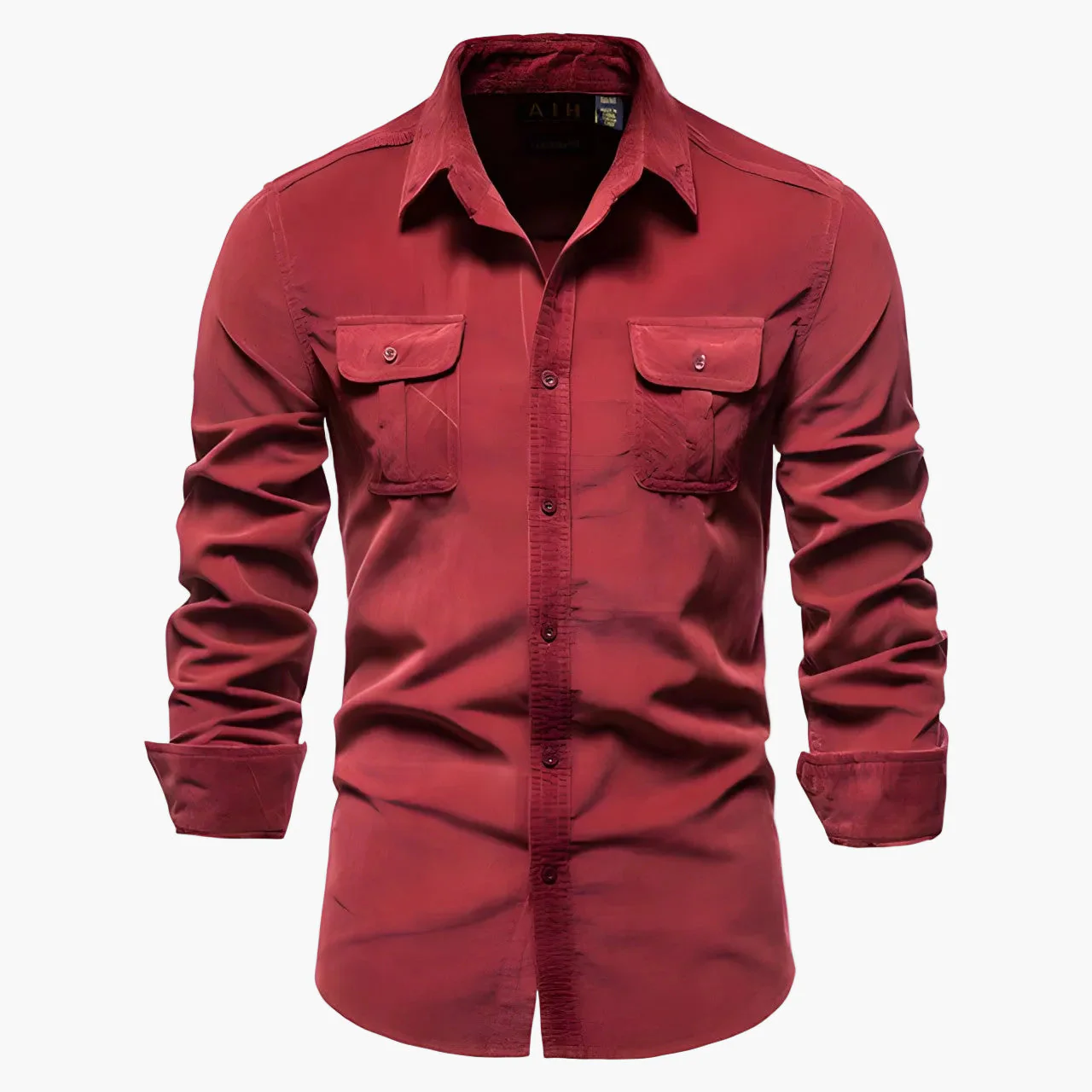 Herren Freizeit Hemd Modern Slim Fit mit Brusttaschen – Langarm, Vielseitig, Stilvoll - Image 4