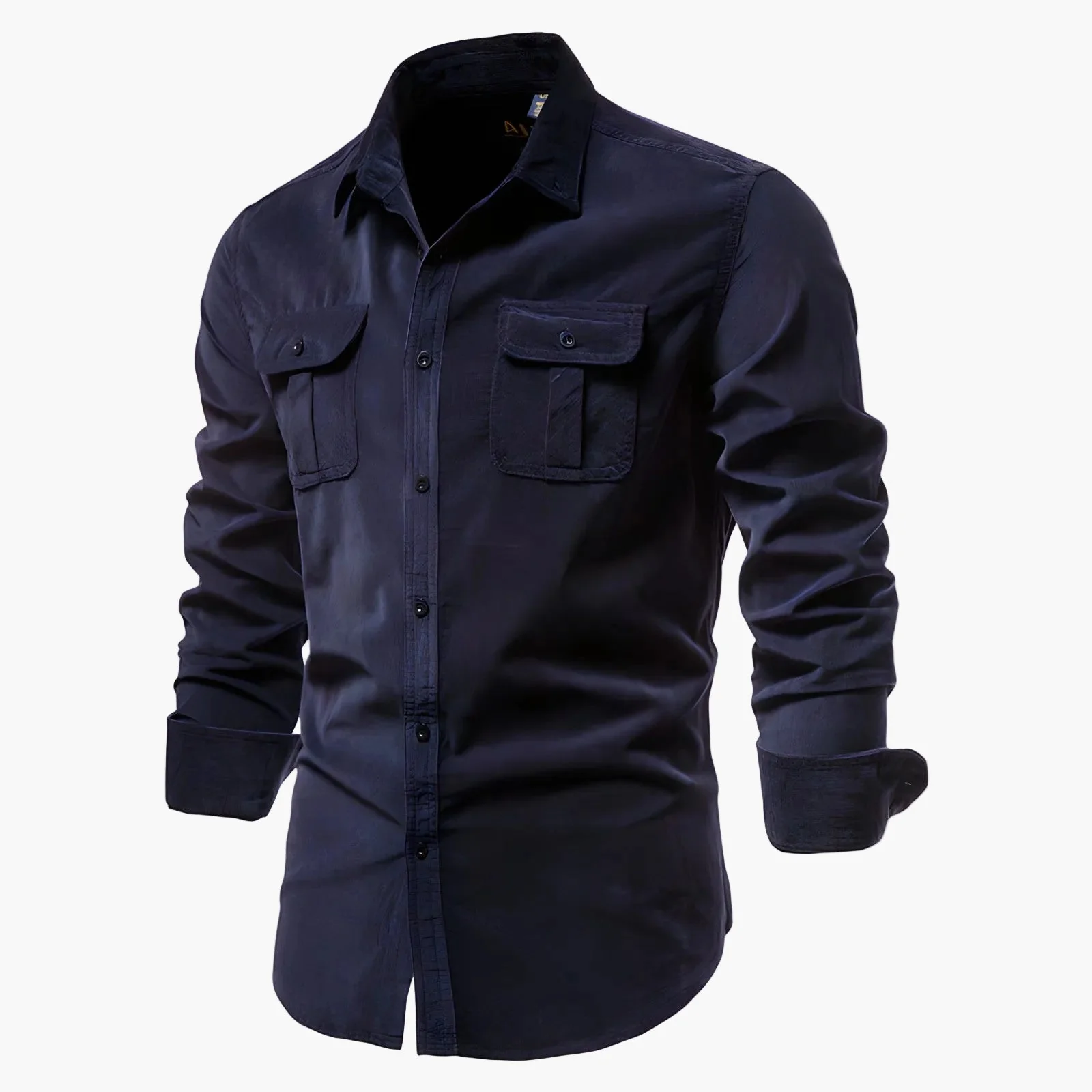 Herren Freizeit Hemd Modern Slim Fit mit Brusttaschen – Langarm, Vielseitig, Stilvoll - Image 8