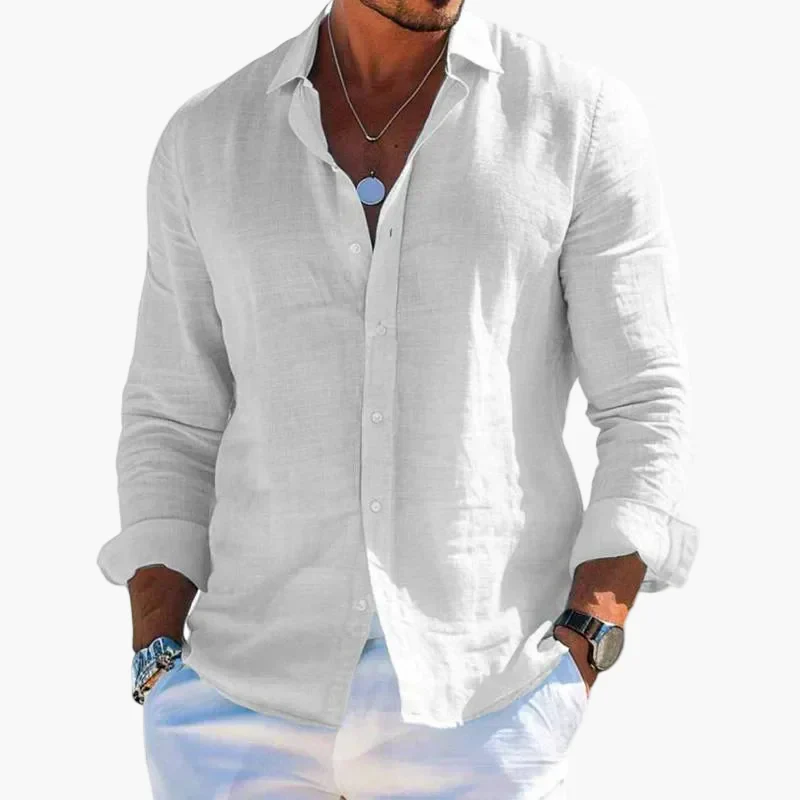Herren Freizeit Hemd mit Reverskragen – Modernes Langarmshirt für Alltag und Urlaub - Image 3