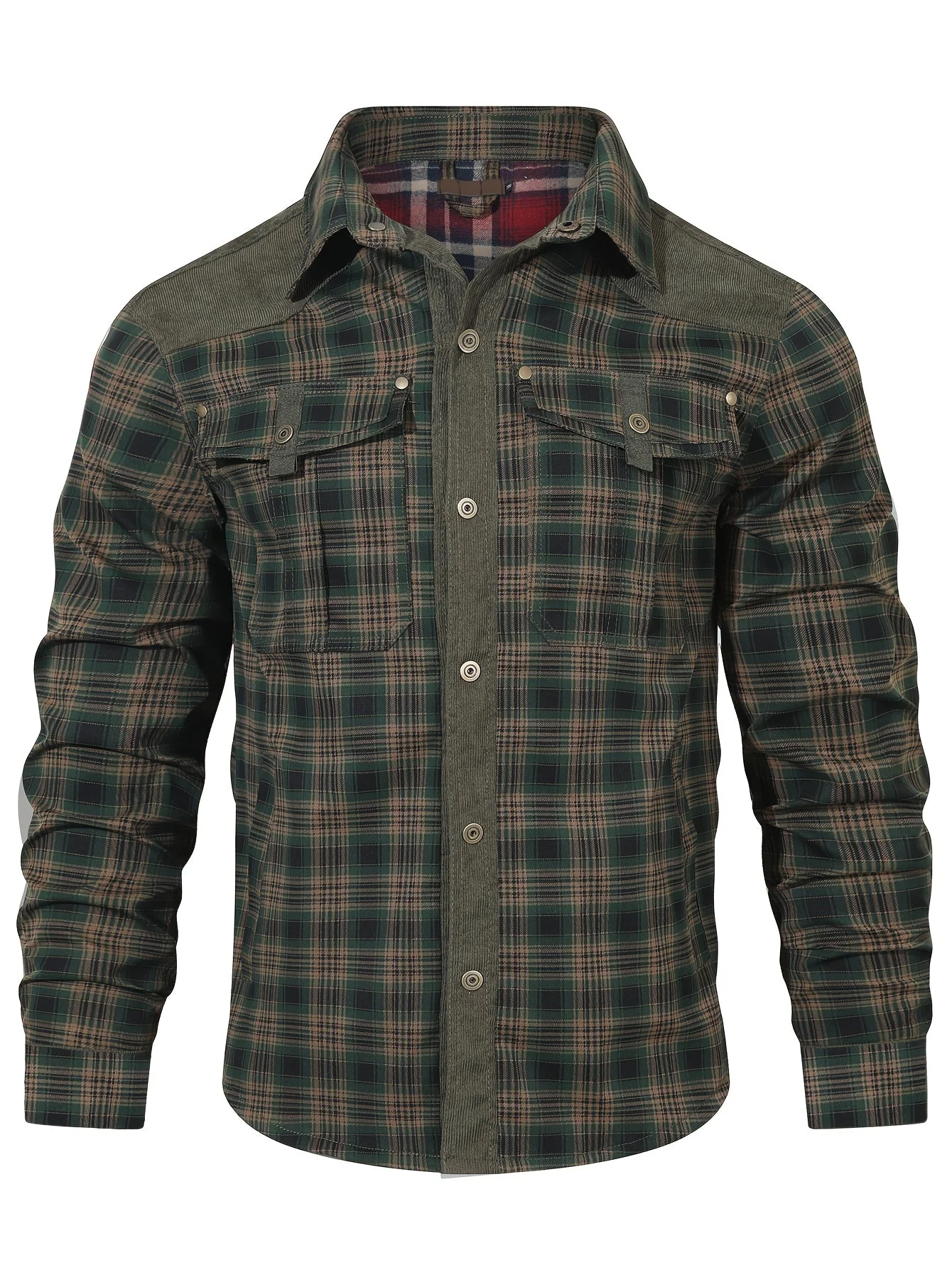 Herren Freizeit-Karohemdjacke im Softshell-Stil für Alltag und Outdoor - Image 4