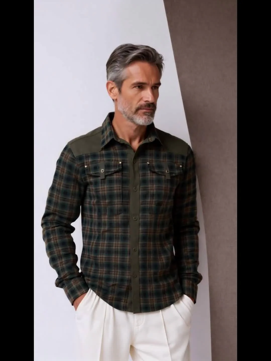 Herren Freizeit-Karohemdjacke im Softshell-Stil für Alltag und Outdoor - Image 7