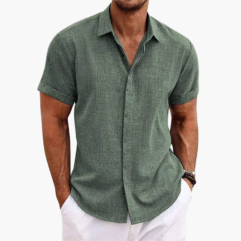 Herren Freizeit Kurzarm Hemd mit Reverskragen – Modernes Sommerhemd für Alltag & Urlaub - Image 9