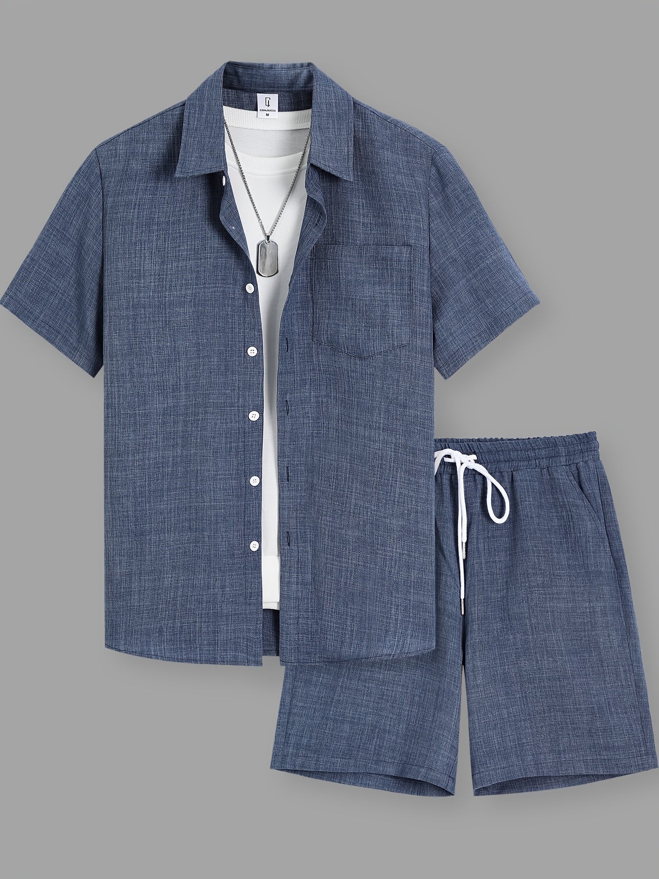Herren Freizeit Kurzarm Set – Shirt und Shorts – Sommer Outfits für Alltag & Urlaub