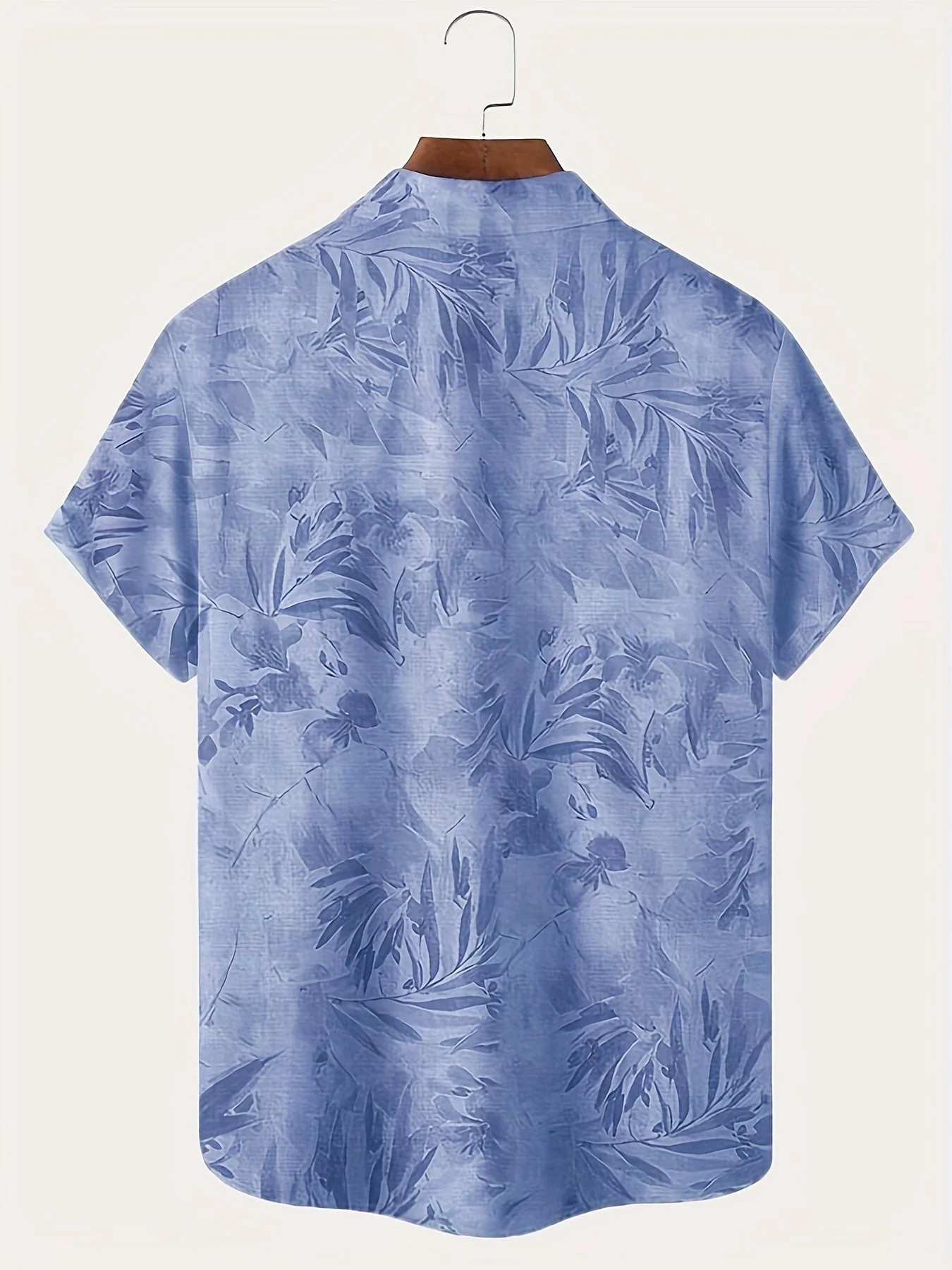 Herren Freizeit Kurzarmhemd mit Pflanzenmuster – Perfekt für Sommer und Urlaub - Image 6