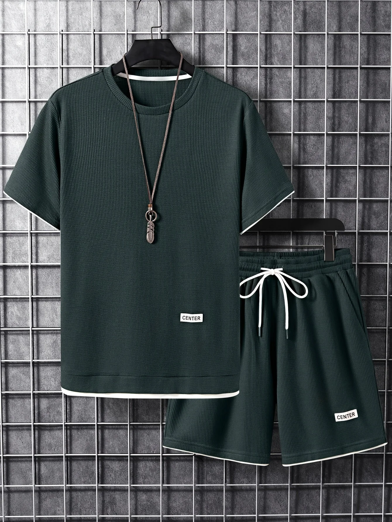 Herren Freizeit Set Kurzarm T-Shirt & Shorts – Sommer Loungewear Sport Outfit - Image 2