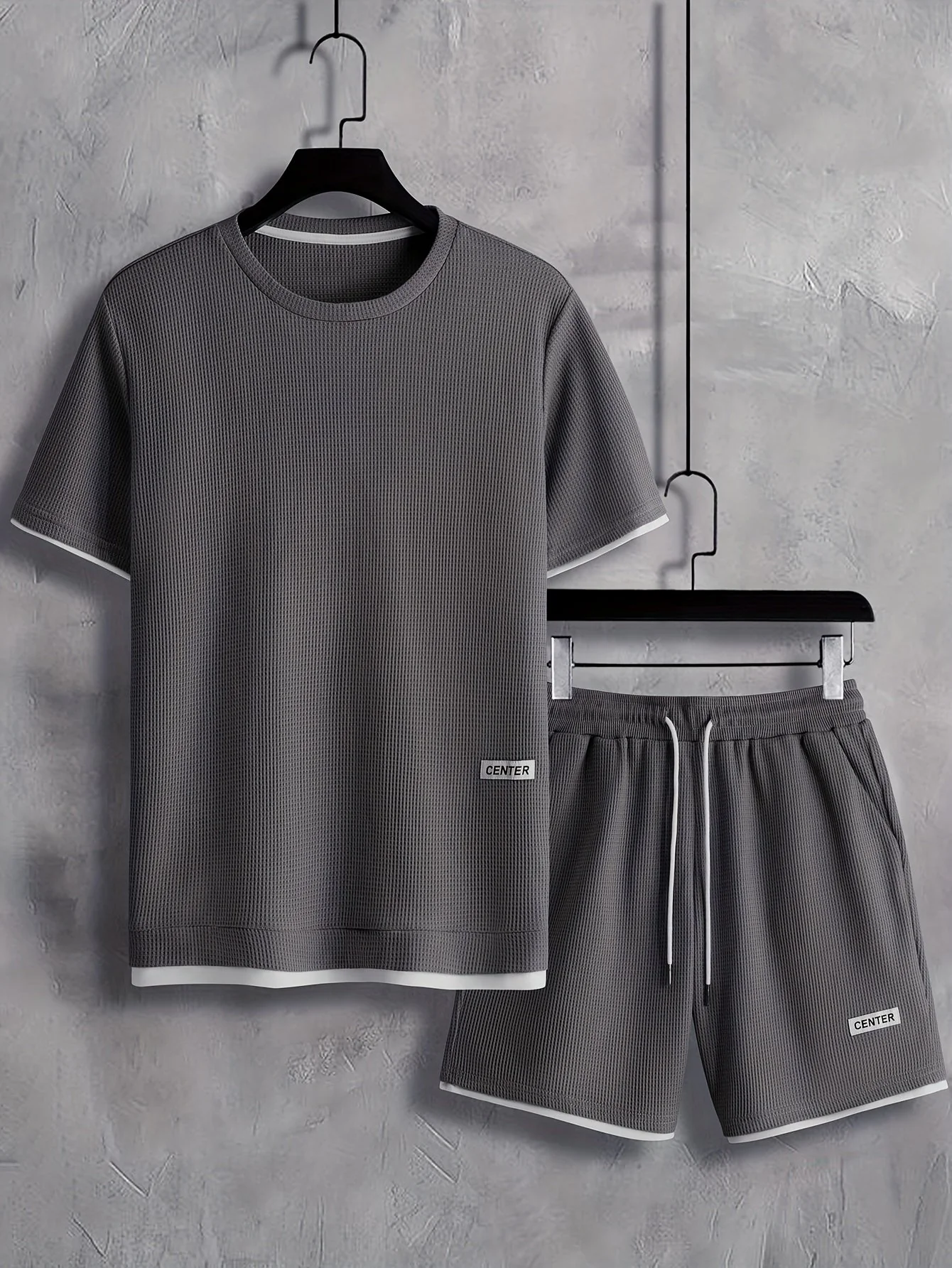 Herren Freizeit Set Kurzarm T-Shirt & Shorts – Sommer Loungewear Sport Outfit - Image 3