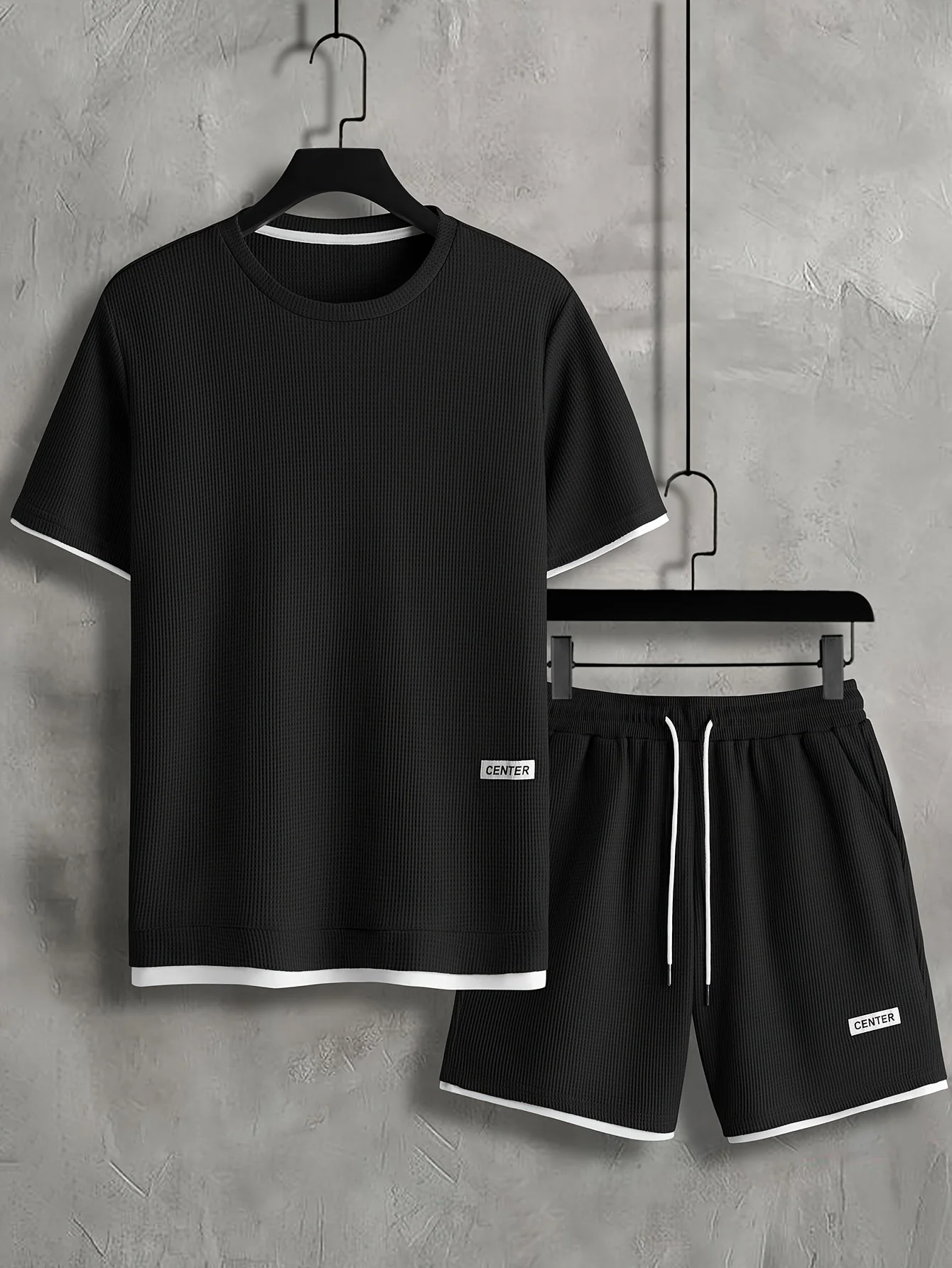Herren Freizeit Set Kurzarm T-Shirt & Shorts – Sommer Loungewear Sport Outfit - Image 4