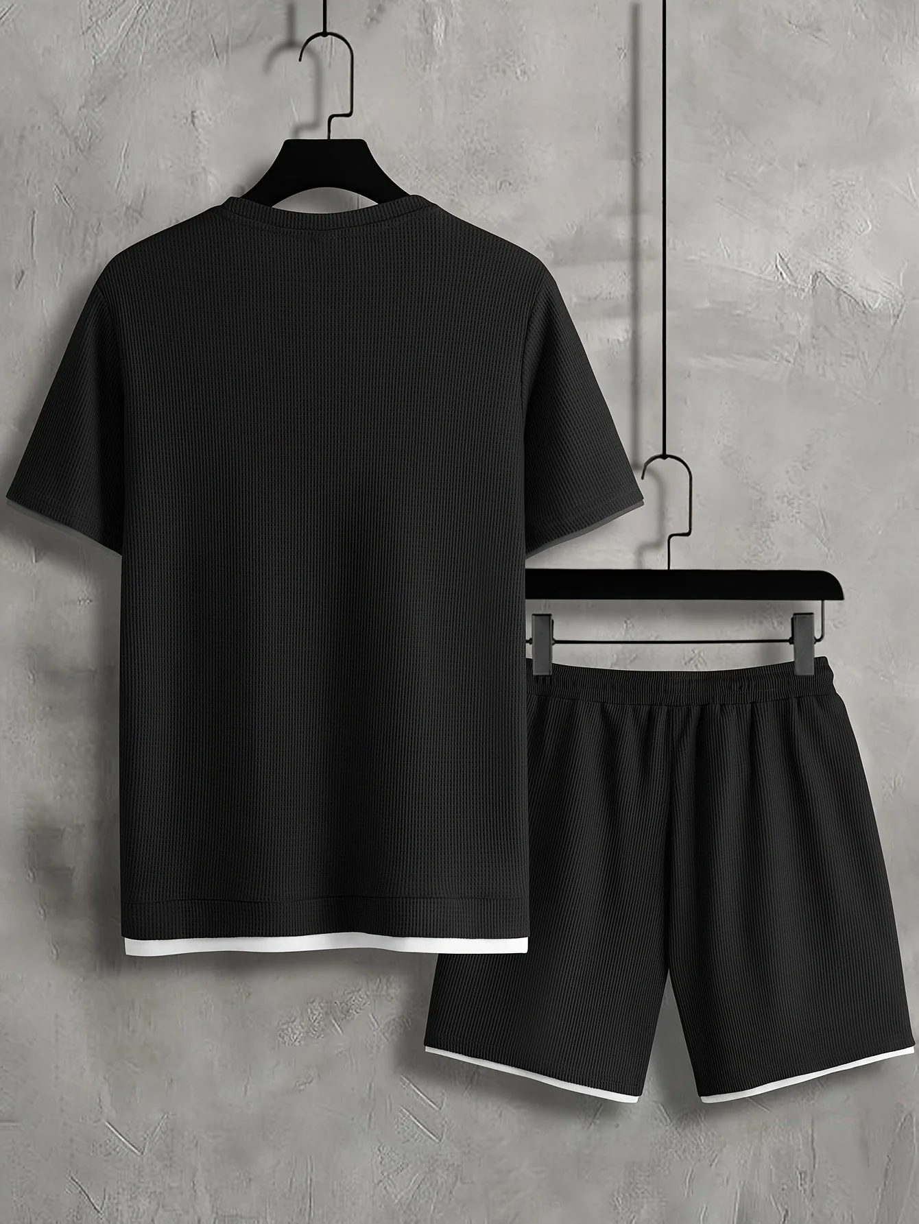 Herren Freizeit Set Kurzarm T-Shirt & Shorts – Sommer Loungewear Sport Outfit - Image 8