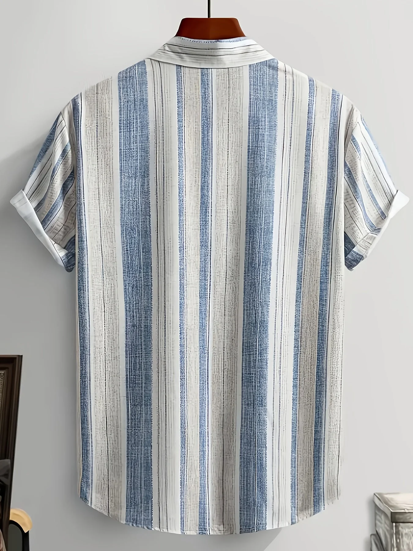 Herren Freizeit Sommerhemd mit Streifenmuster – Kurzarm, Regular Fit, Ideal für Urlaub & Alltag - Image 11