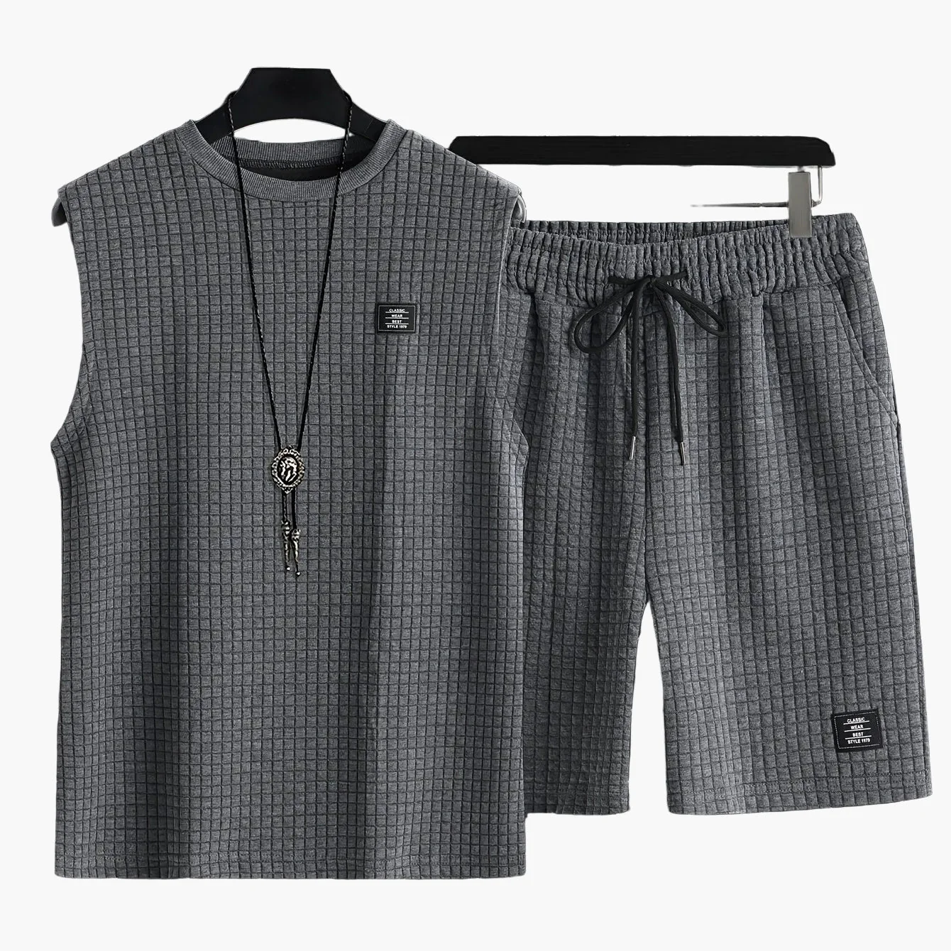 Herren Freizeit Tanktop-Set mit Shorts – Modisches ärmelloses Outfit für Sommer & Sport - Image 12