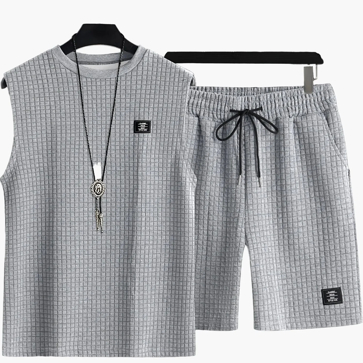 Herren Freizeit Tanktop-Set mit Shorts – Modisches ärmelloses Outfit für Sommer & Sport - Image 13