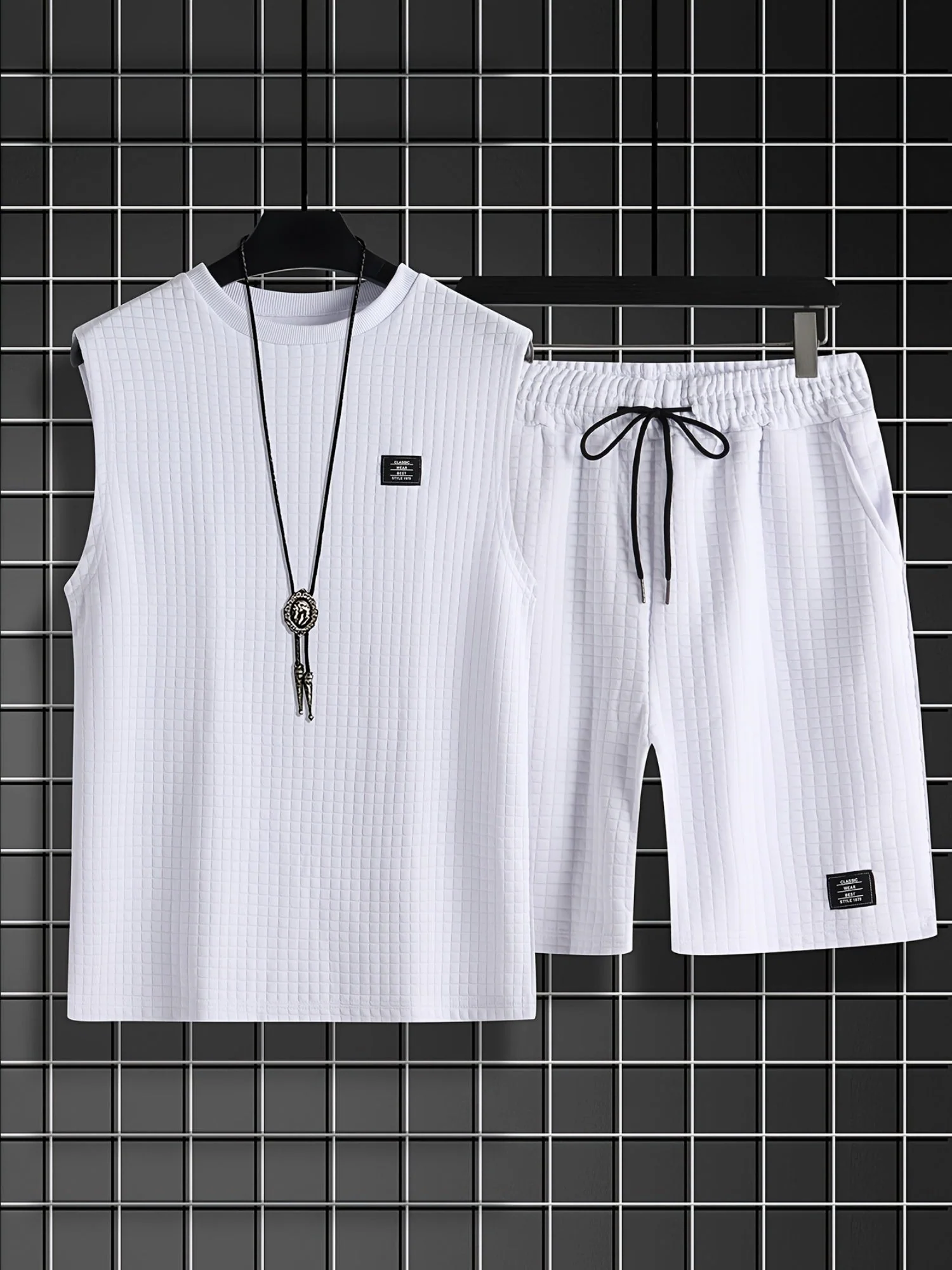 Herren Freizeit Tanktop-Set mit Shorts – Modisches ärmelloses Outfit für Sommer & Sport - Image 3