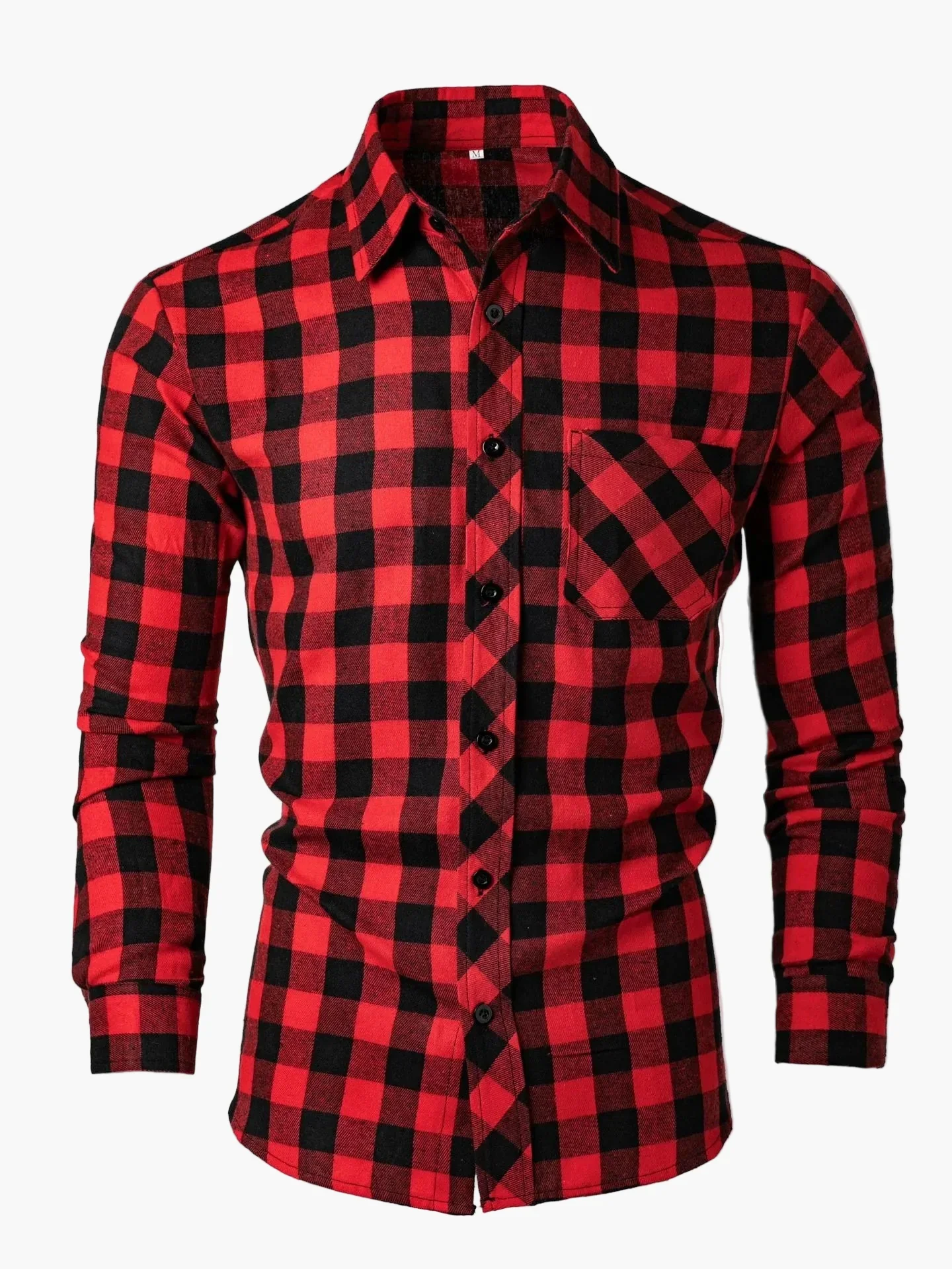 Herren Freizeithemd Kariert Langarm Modern Slim Fit – Perfekt für Alltag & Büro - Image 3