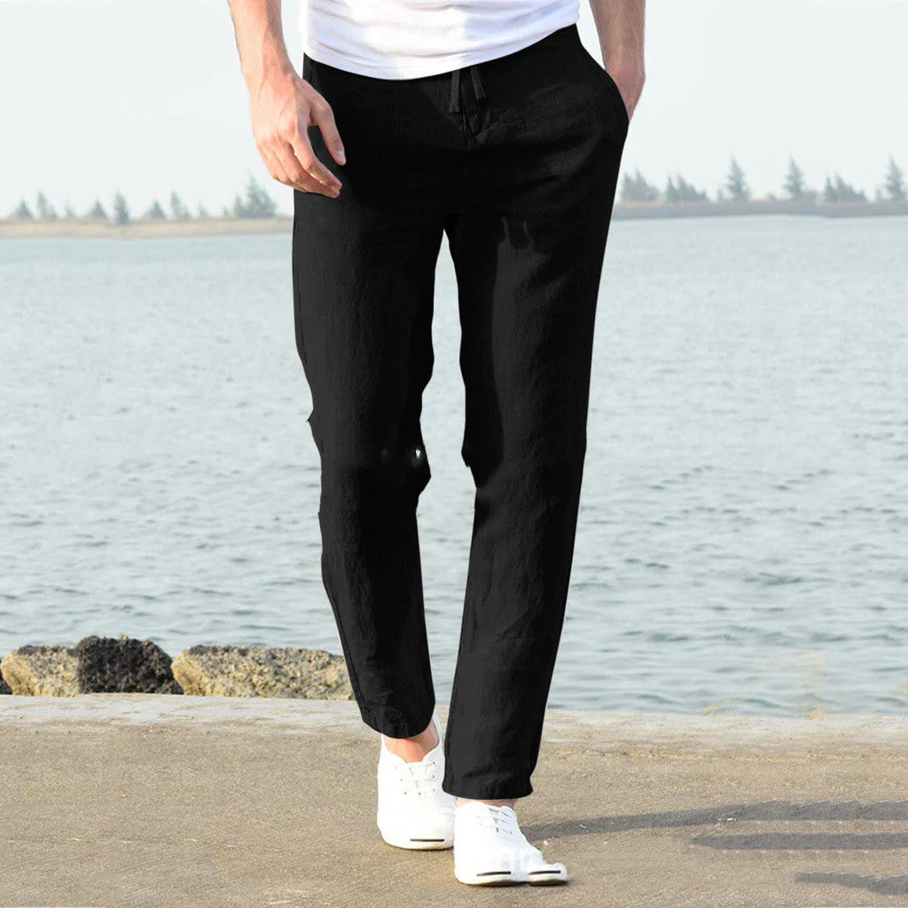 Herren Freizeithose mit Elastikbund – Lässig, Komfortabel, Perfekt für Alltag & Strand - Image 3