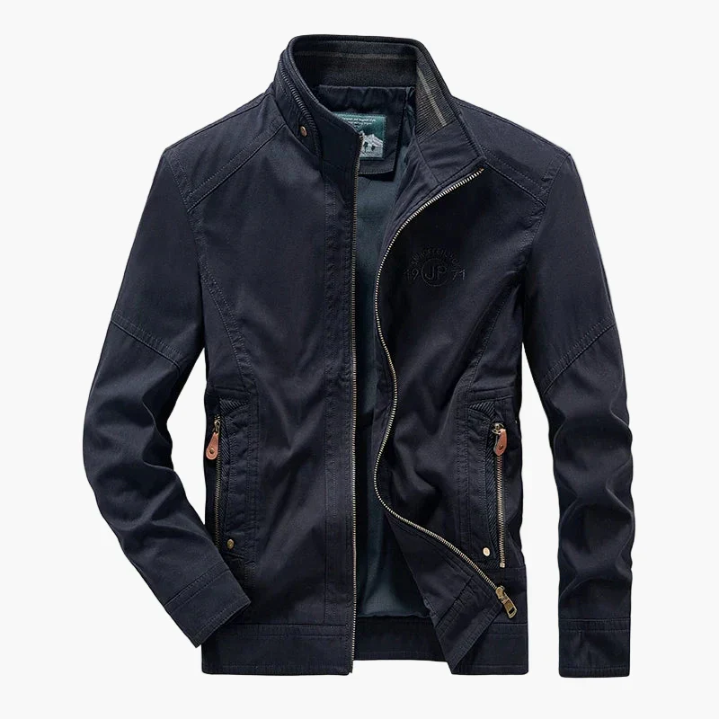 Herren Freizeitjacke mit Stehkragen – Stilvolle Übergangsjacke für Alltag und Business