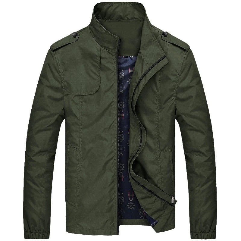 Herren Freizeitjacke Slim Fit mit Stehkragen – Modischer Übergangsmantel für Alltag & Outdoor - Image 2
