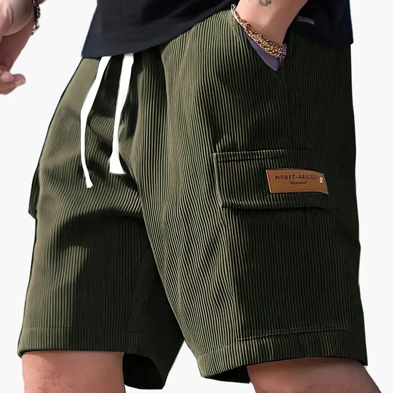 Herren Freizeitshorts mit Kordelzug und Seitentasche – Moderne Sommer Bermuda für Alltag und Urlaub - Image 14