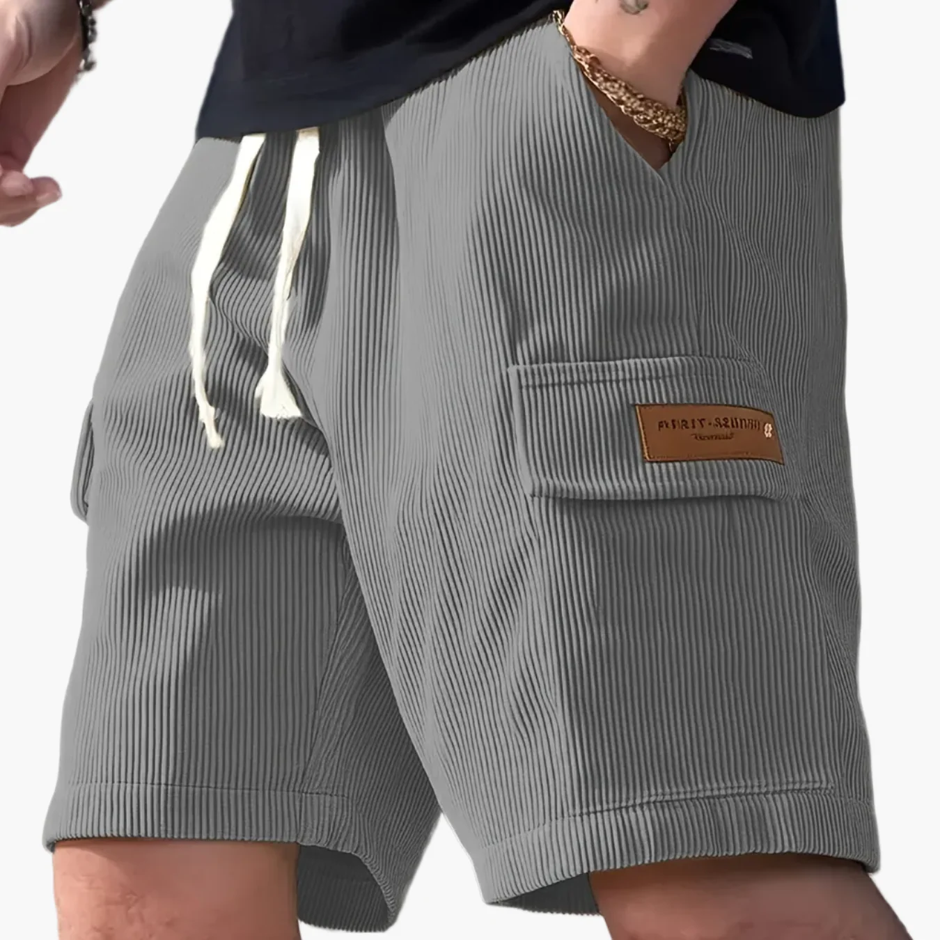 Herren Freizeitshorts mit Kordelzug und Seitentasche – Moderne Sommer Bermuda für Alltag und Urlaub - Image 18
