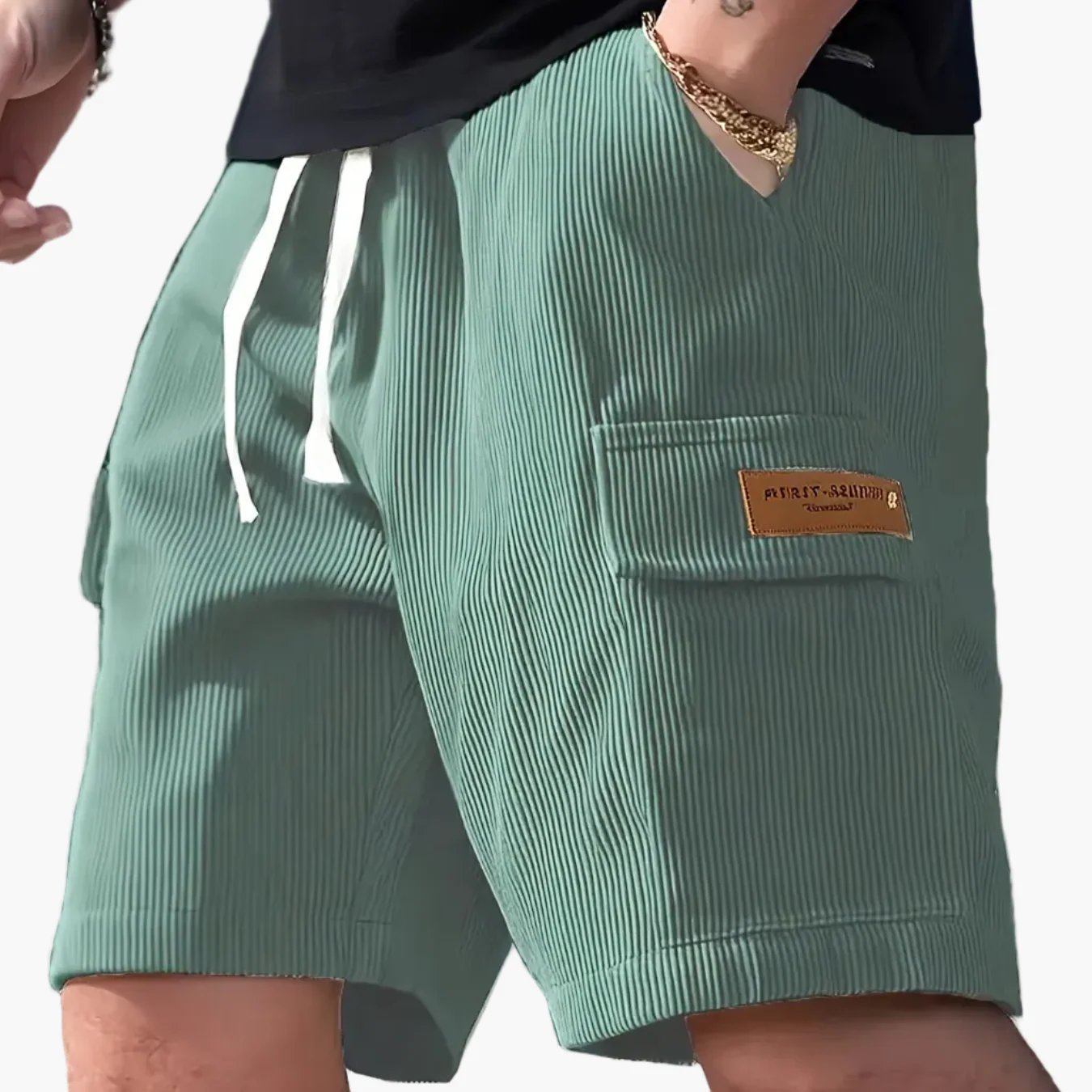 Herren Freizeitshorts mit Kordelzug und Seitentasche – Moderne Sommer Bermuda für Alltag und Urlaub - Image 19