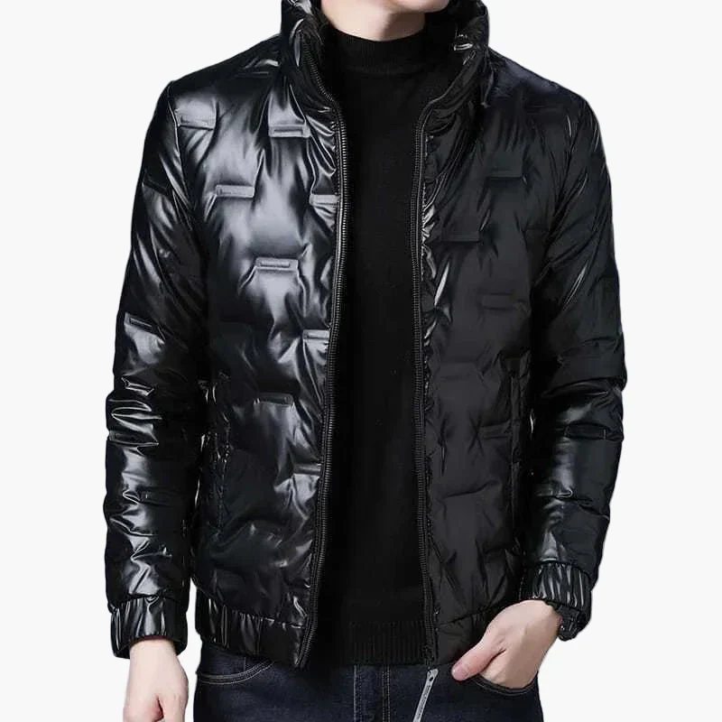 Herren Glänzende Leichte Bomberjacke Modern Streetwear Stil – Perfekt für Alltag und Freizeit - Image 5