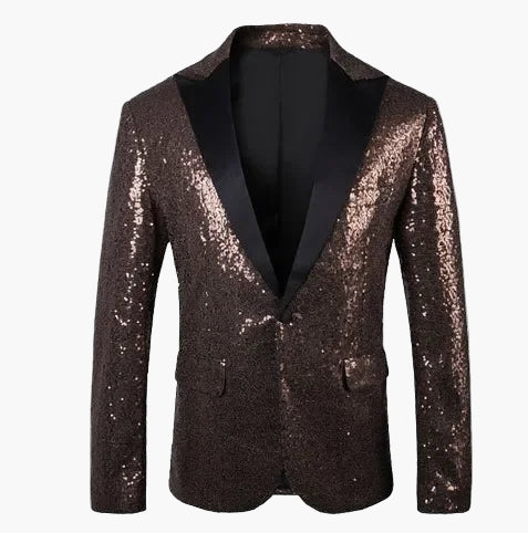 Herren Glitzer Party Sakko – Auffälliges Pailletten Blazer für festliche Anlässe, Bühne & Events - Image 10