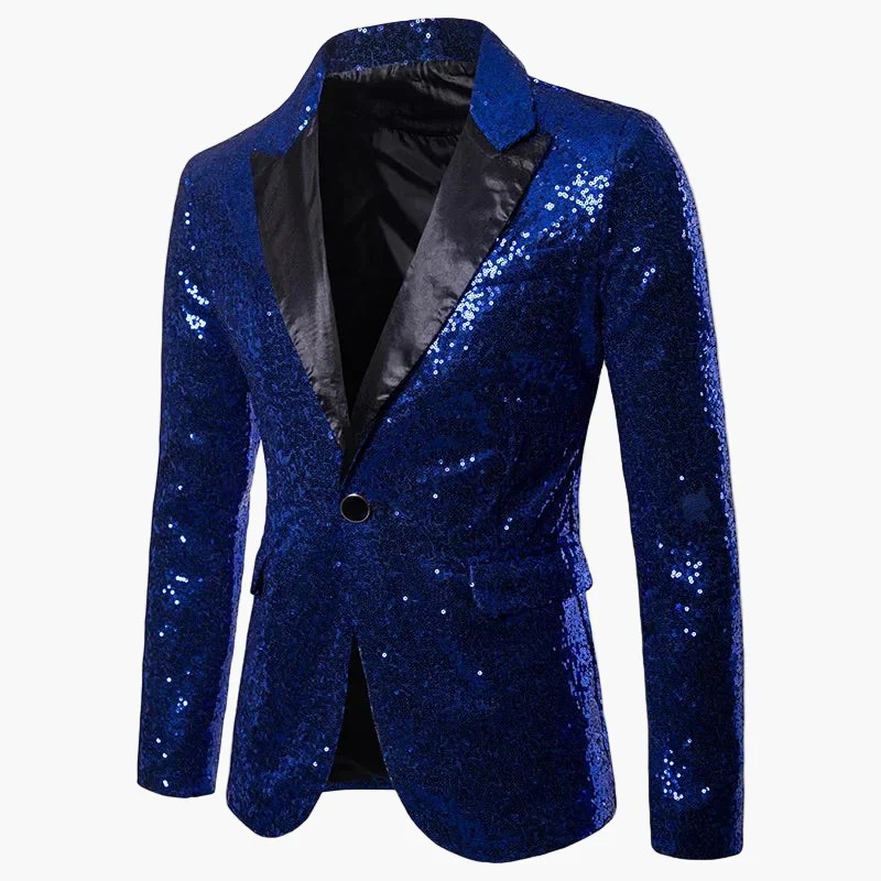 Herren Glitzer Party Sakko – Auffälliges Pailletten Blazer für festliche Anlässe, Bühne & Events - Image 9