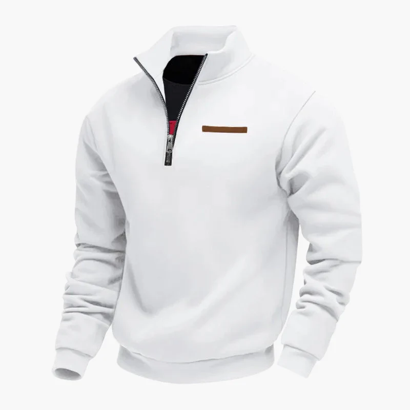 Herren Halbzip Pullover Sweatshirt – Stilvoller Freizeitpullover für Reisen und Alltag - Image 3