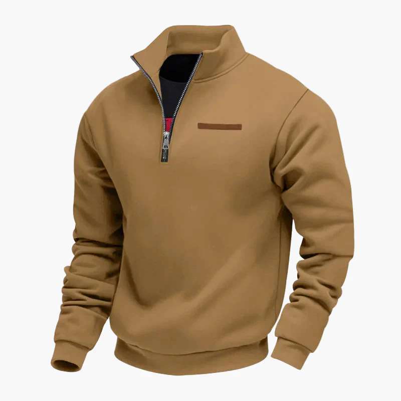 Herren Halbzip Pullover Sweatshirt – Stilvoller Freizeitpullover für Reisen und Alltag - Image 4
