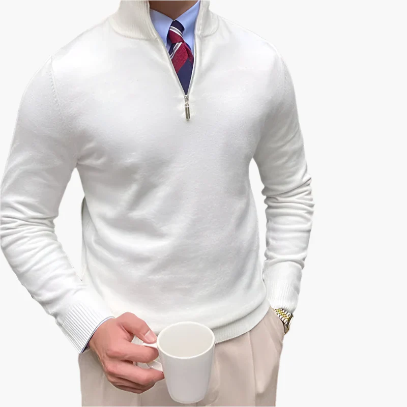 Herren Halbzipp Pullover – Eleganter Business & Freizeit Strickpullover - Image 4