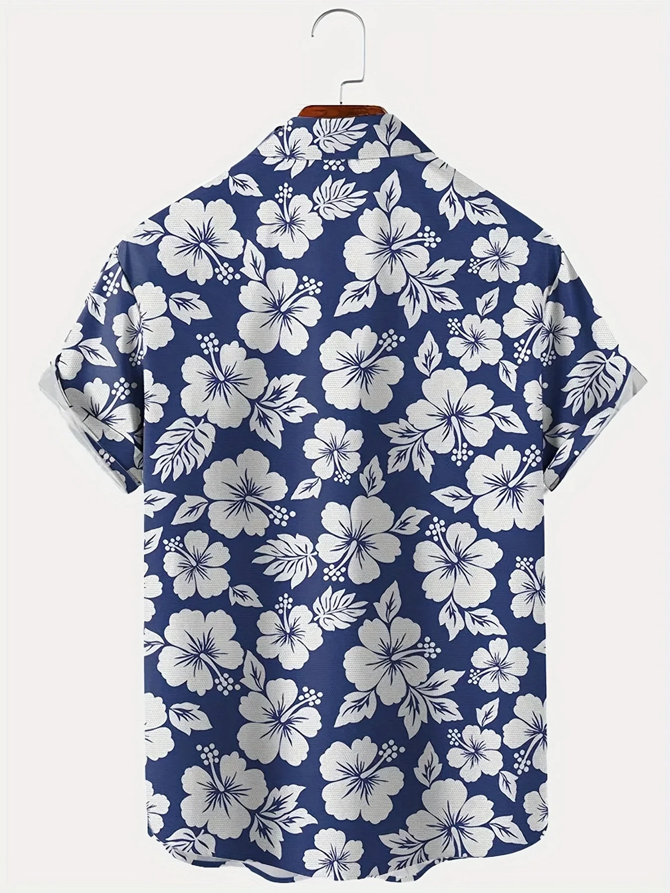 Herren Hawaiihemd mit Blumenmuster für Urlaub und Freizeit – Kurzarm, Regular Fit - Image 4