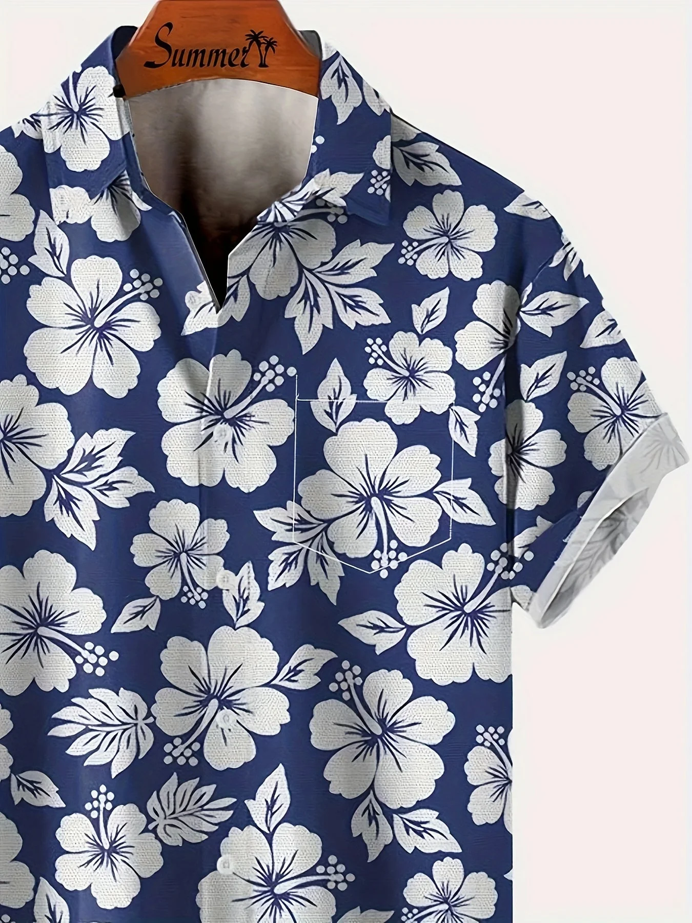 Herren Hawaiihemd mit Blumenmuster für Urlaub und Freizeit – Kurzarm, Regular Fit - Image 5
