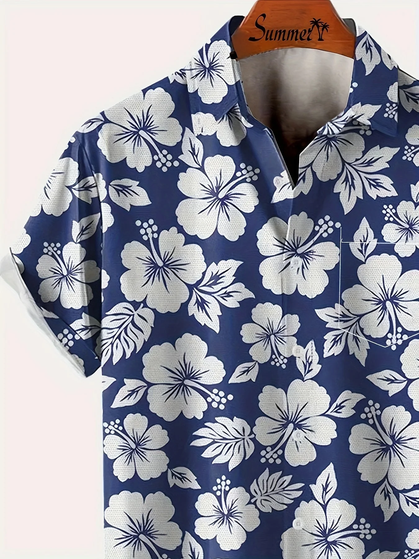 Herren Hawaiihemd mit Blumenmuster für Urlaub und Freizeit – Kurzarm, Regular Fit - Image 7