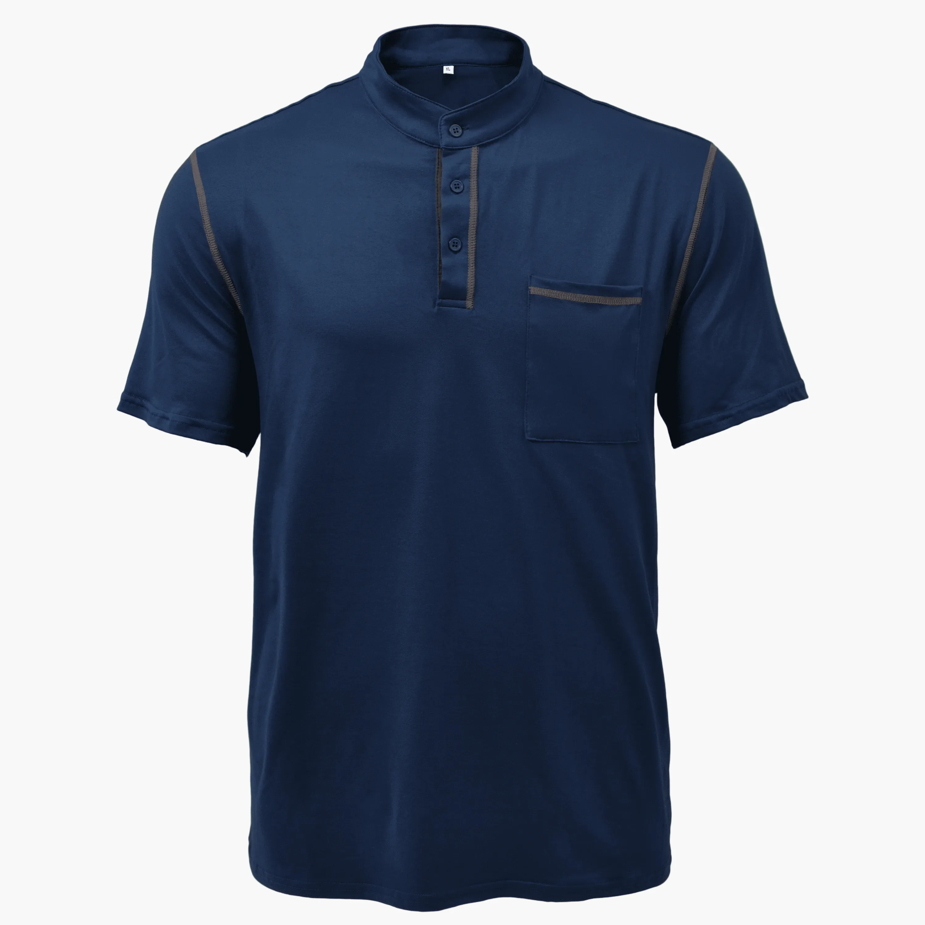 Herren Henley T-Shirt mit Brusttasche – Modernes Freizeitshirt mit Kontrastnähten und Knopfleiste, Stilvoll für Alltag & Freizeit - Image 12