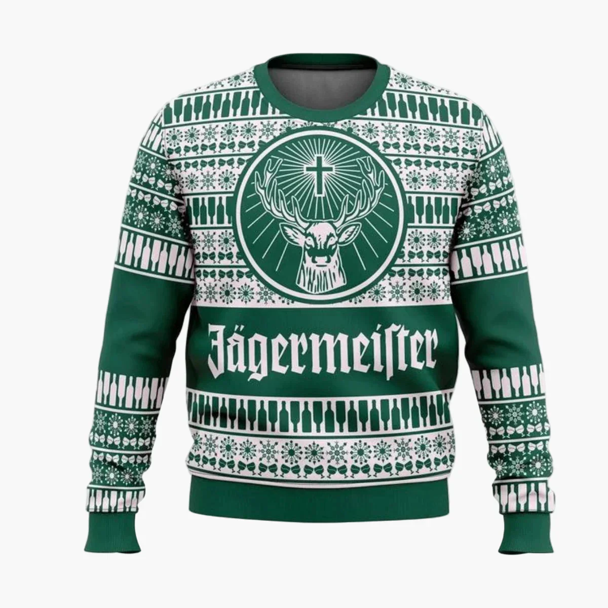 Herren Jägermeister Ugly Christmas Sweater – Party Pullover für Weihnachten und Winter - Image 3