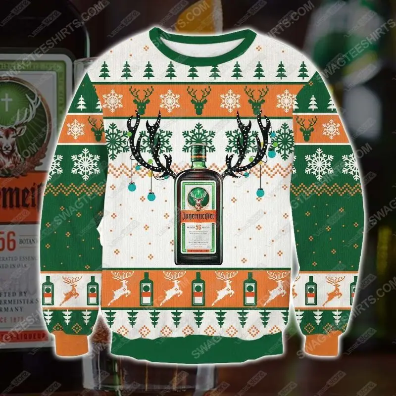 Herren Jägermeister Ugly Christmas Sweater – Party Pullover für Weihnachten und Winter - Image 8