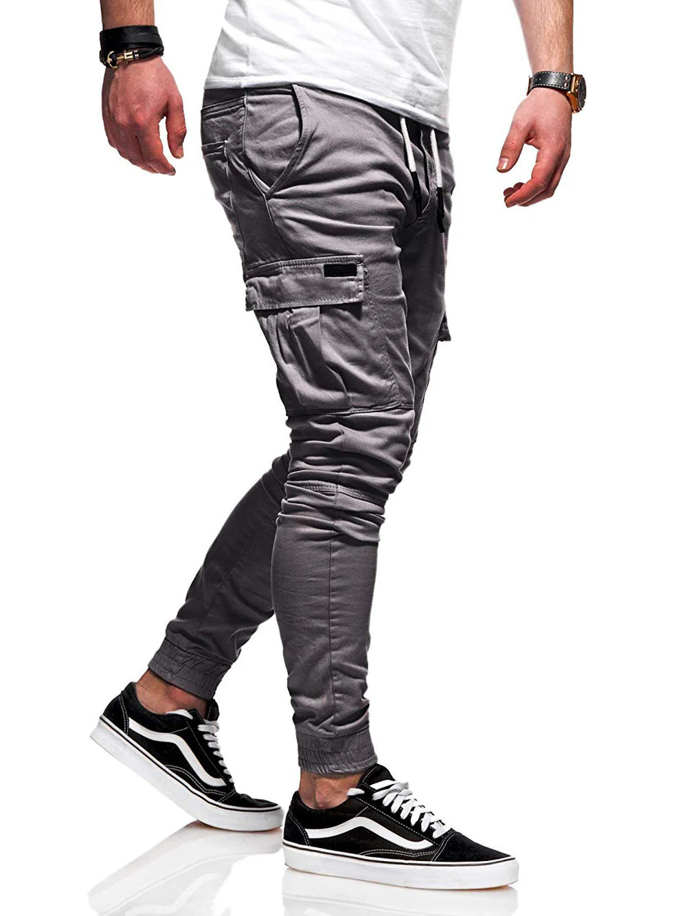 Herren Jogger Cargo Hose – Lässige Streetwear mit Taschen, Ideal für Freizeit und Sport - Image 16
