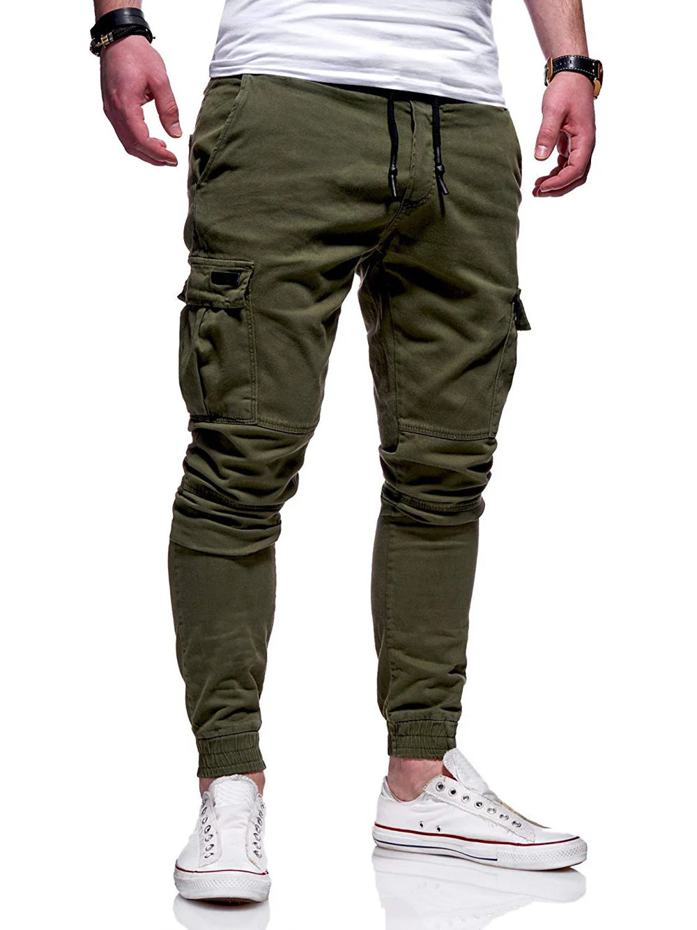 Herren Jogger Cargo Hose – Lässige Streetwear mit Taschen, Ideal für Freizeit und Sport - Image 5