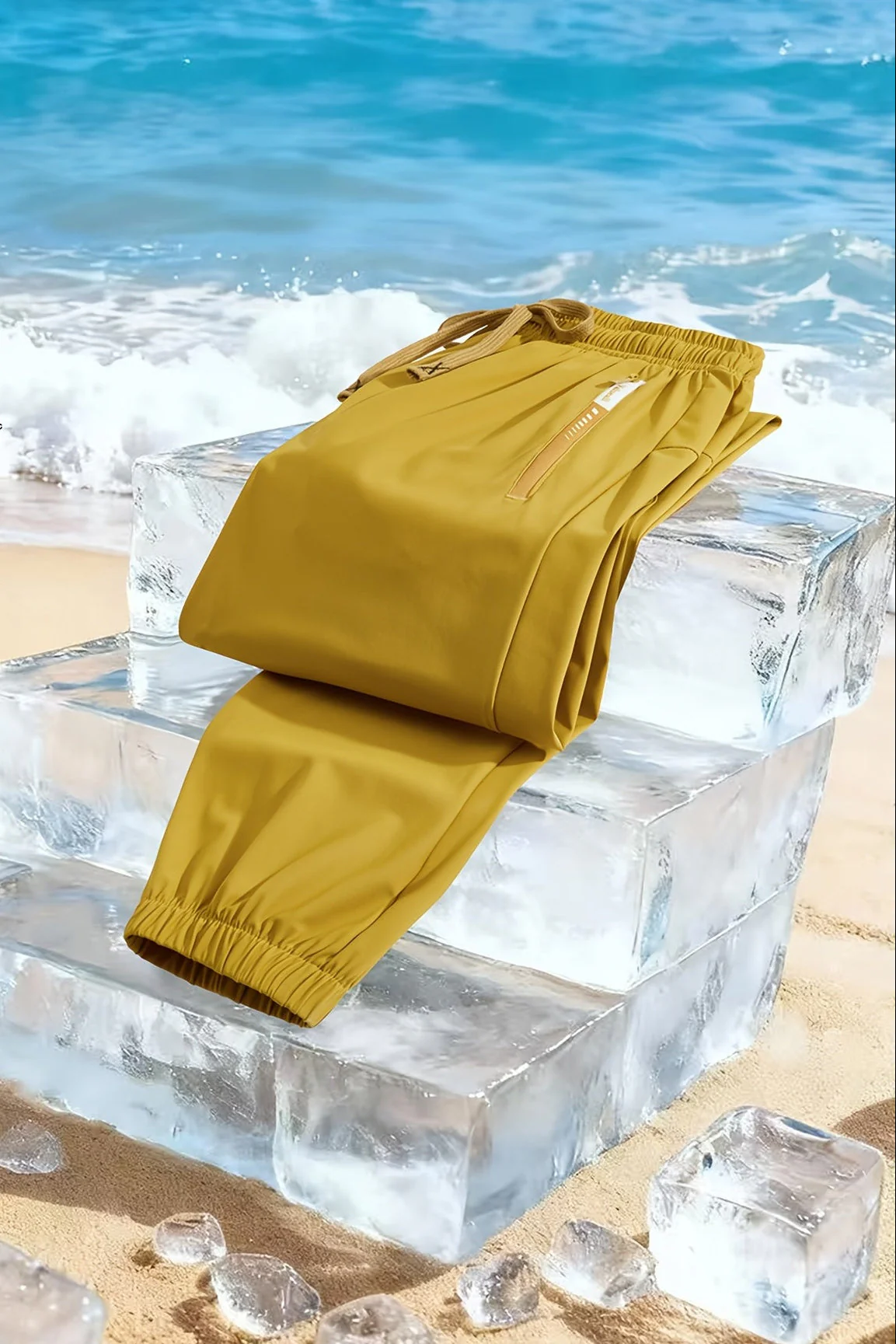 Herren Jogginghose Freizeit Stil Sommer Atmungsaktiv – Perfekt für Strand und Alltag - Image 3