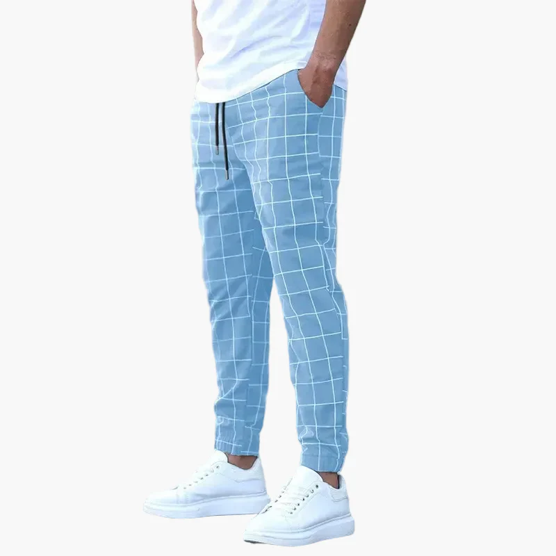 Herren Jogginghose mit Karomuster – Moderner Freizeit- und Sportstyle