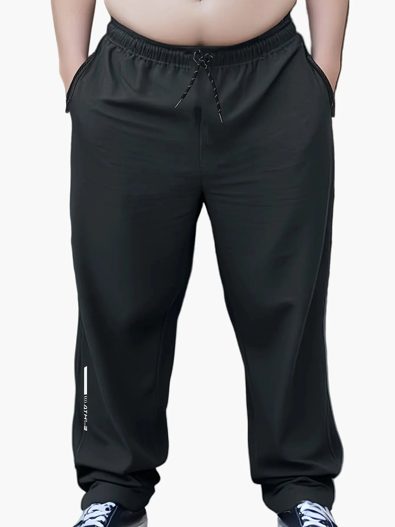 Herren Jogginghose Sportlich Lässig mit Reißverschluss und Print für Frühling und Sommer - Image 2