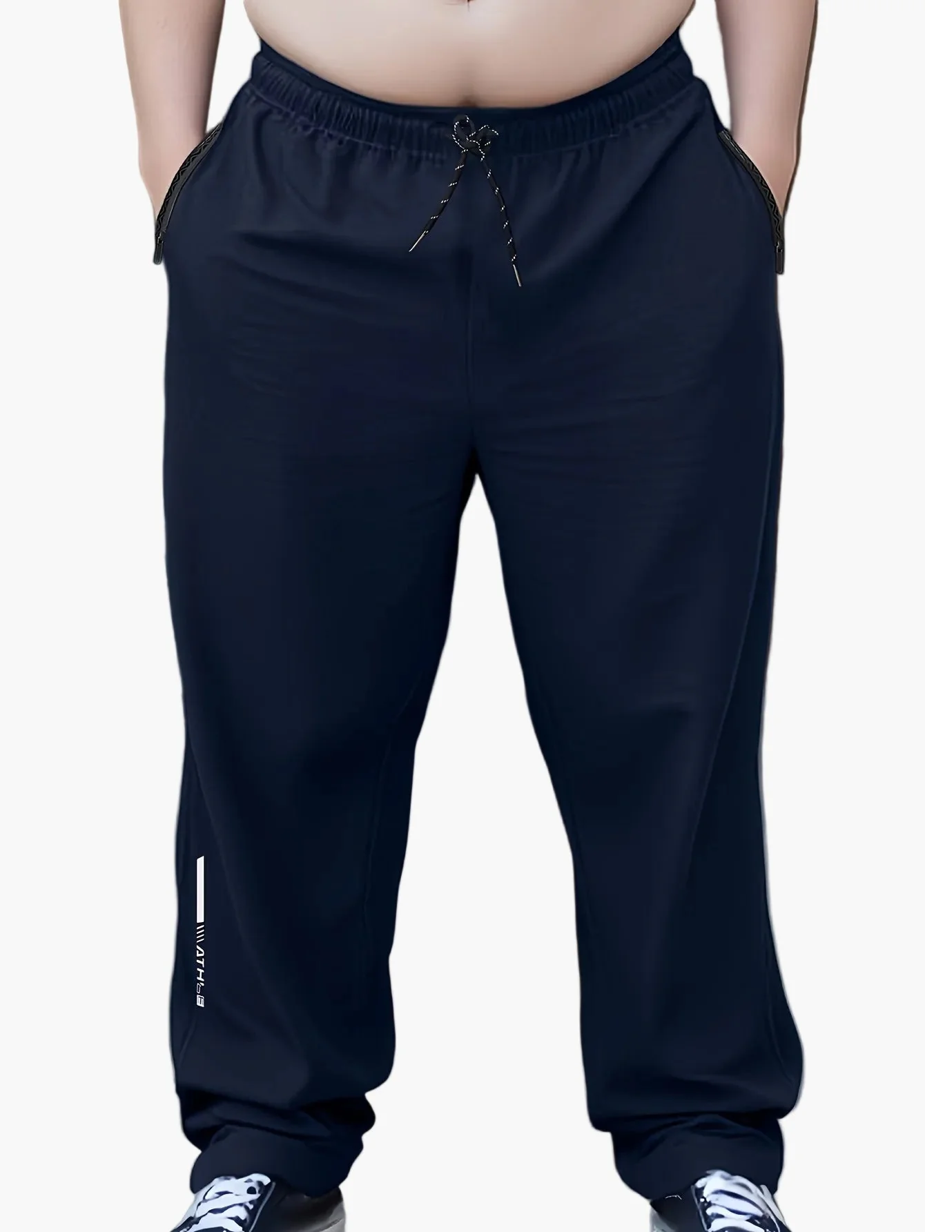 Herren Jogginghose Sportlich Lässig mit Reißverschluss und Print für Frühling und Sommer - Image 4