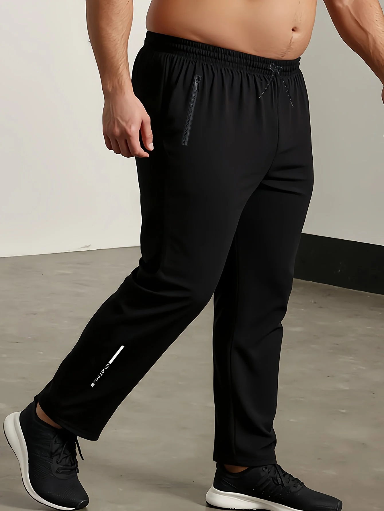 Herren Jogginghose Sportlich Lässig mit Reißverschluss und Print für Frühling und Sommer - Image 6