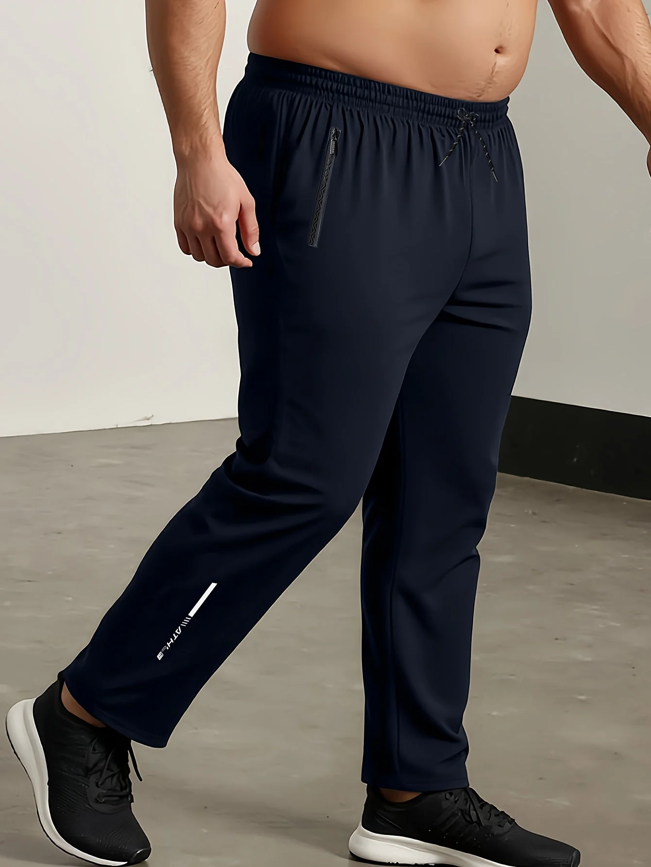 Herren Jogginghose Sportlich Lässig mit Reißverschluss und Print für Frühling und Sommer - Image 7