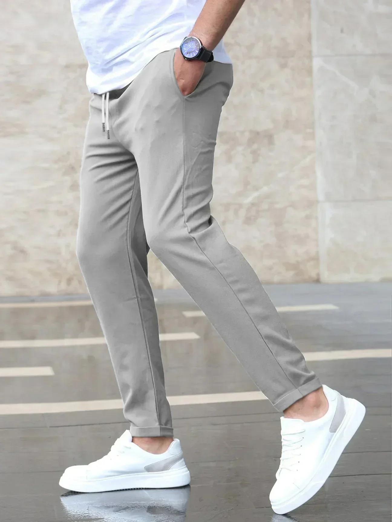 Herren Jogpants Slim Fit – Sportlich Elegante Freizeithose für Alltag und Fitness - Image 2