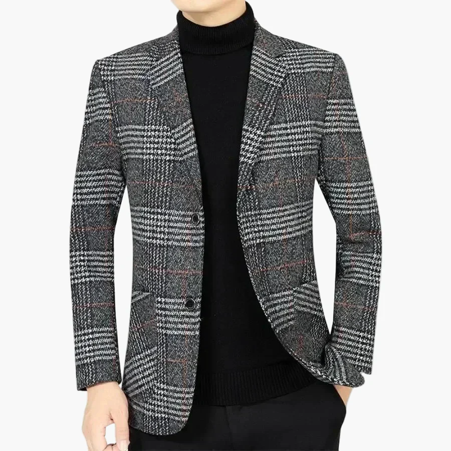 Herren Kariertes Sakko im klassischen Stil – Eleganter Blazer für Business und Freizeit - Image 2
