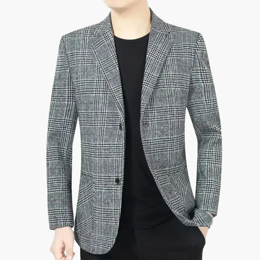Herren Kariertes Sakko im klassischen Stil – Eleganter Blazer für Business und Freizeit - Image 3