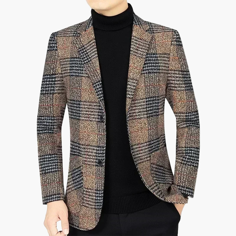 Herren Kariertes Sakko im klassischen Stil – Eleganter Blazer für Business und Freizeit - Image 4