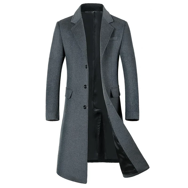 Herren Klassischer Business Mantel – Eleganter Langmantel für Alltag und Büro - Image 6