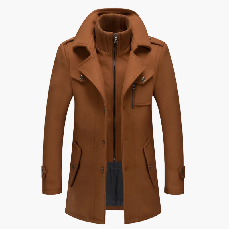 Herren Klassischer Wintermantel mit Stehkragen – Eleganter Business- & Freizeitmantel - Image 4